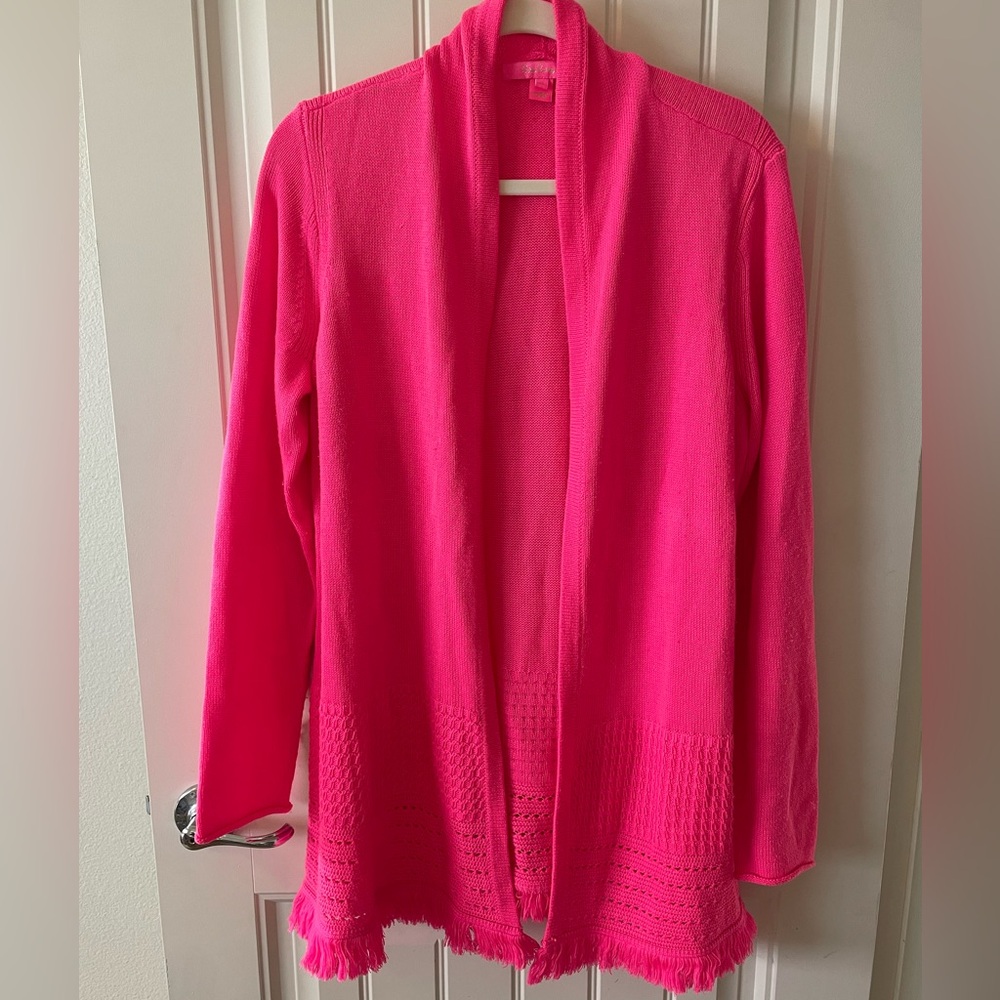 Lilly Pulitzer Noble Fringe Cardigan